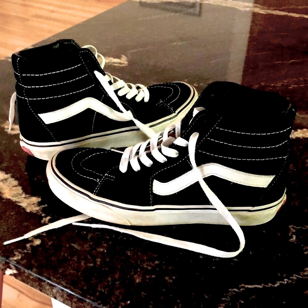 Black high top vans